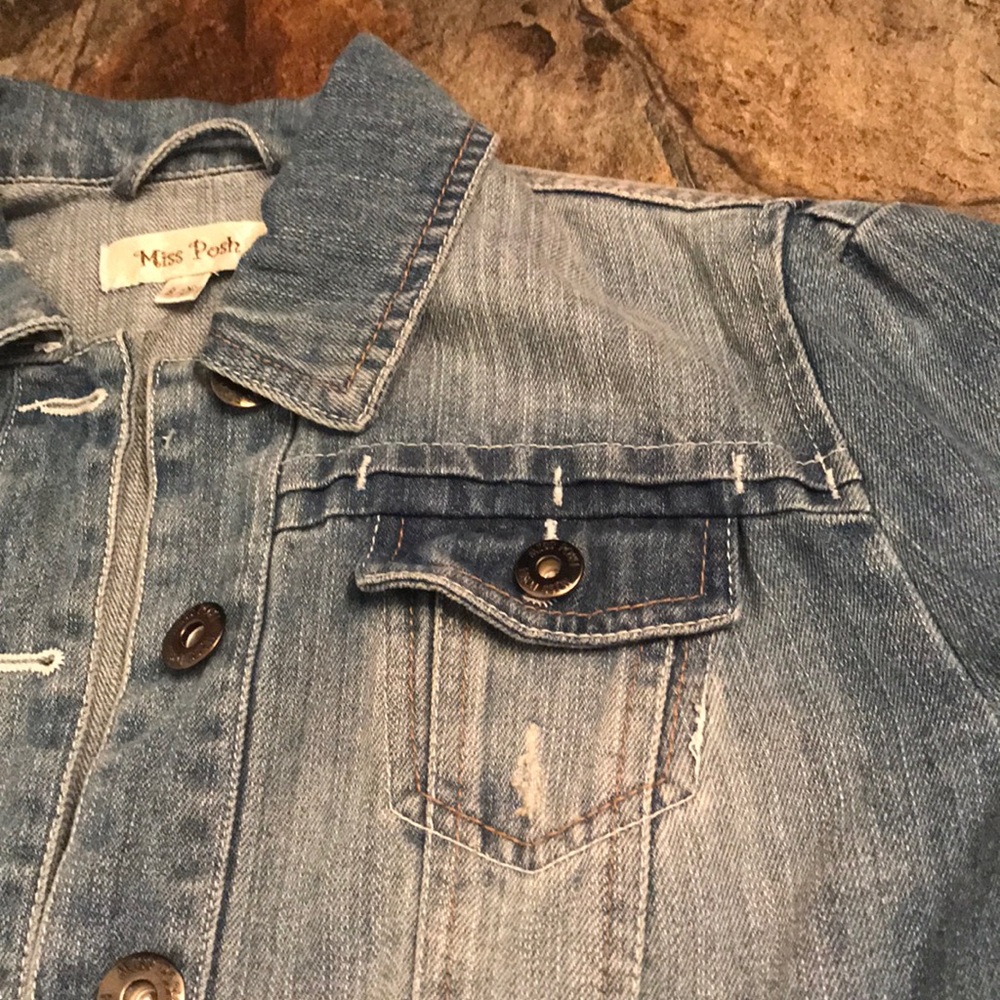 Distressed Denim Jacket - Picture 3 of 4